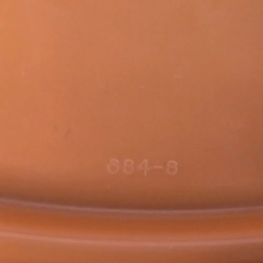 Vintage Tupperware Round Cake Taker Carrier 683 684 624 Orange Lid Tray Handle